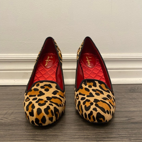 Cole Haan Air Morgan Leopard Haircalf Loafer Pumps - Picture 2 of 4